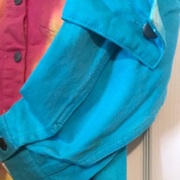 🌈LF CARMAR rainbow denim jacket NWT $248 XS - Picture 7 of 7